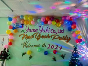 new year party in YumeYuki office